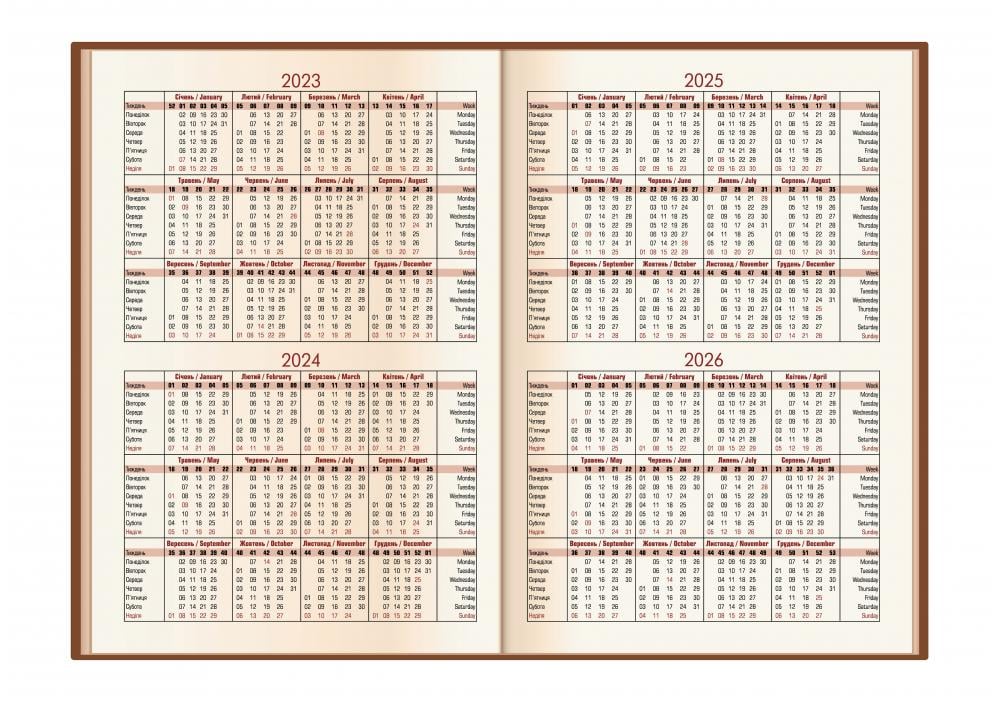 Щоденник недатований Economix Cabinet Square А5 320 стор. Червоний (O25438-03) - фото 4