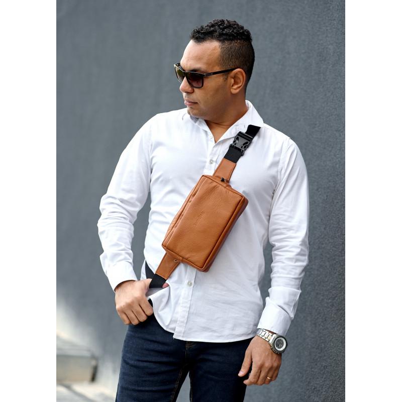 Сумка бананка мужская Sambag 0ST 24x16x6 см Черный - фото 7 Сумка бананка мужская Sambag 0ST 24x16x6 см Черный - фото 7