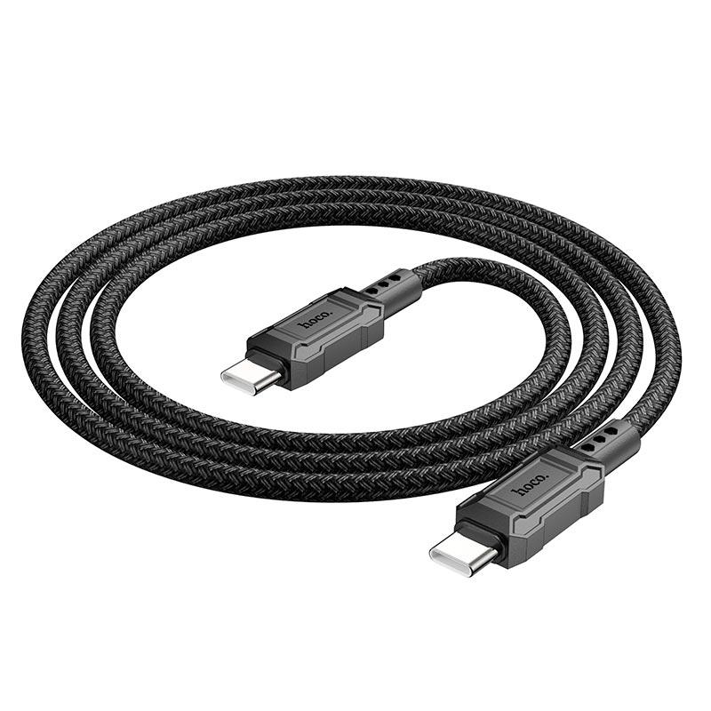 Кабель Hoco X94 Type-C to Type-C Leader Charging Data cable 1 м 60W Black (11315042)