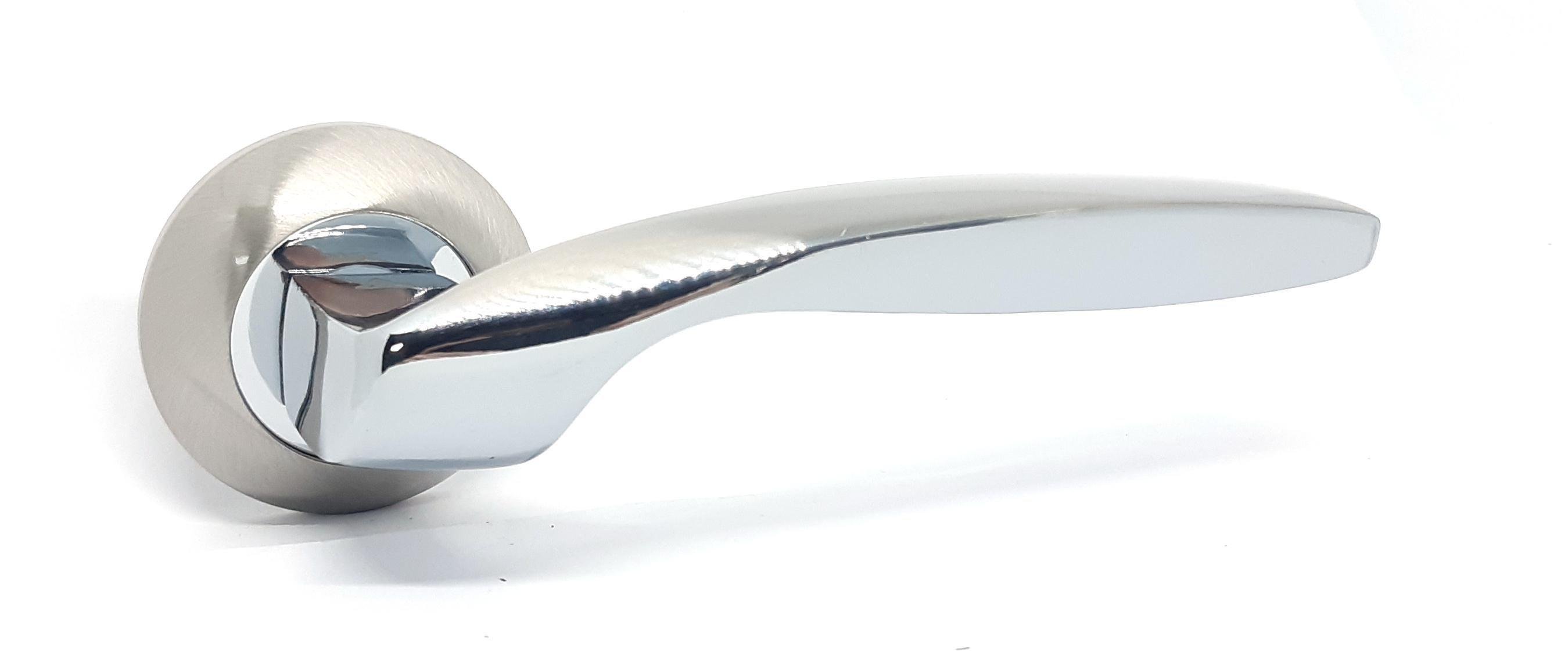 Ручка Kedr на розетці R10.045-AL SN/CP матовий Нікель/Хром полірований - фото 1