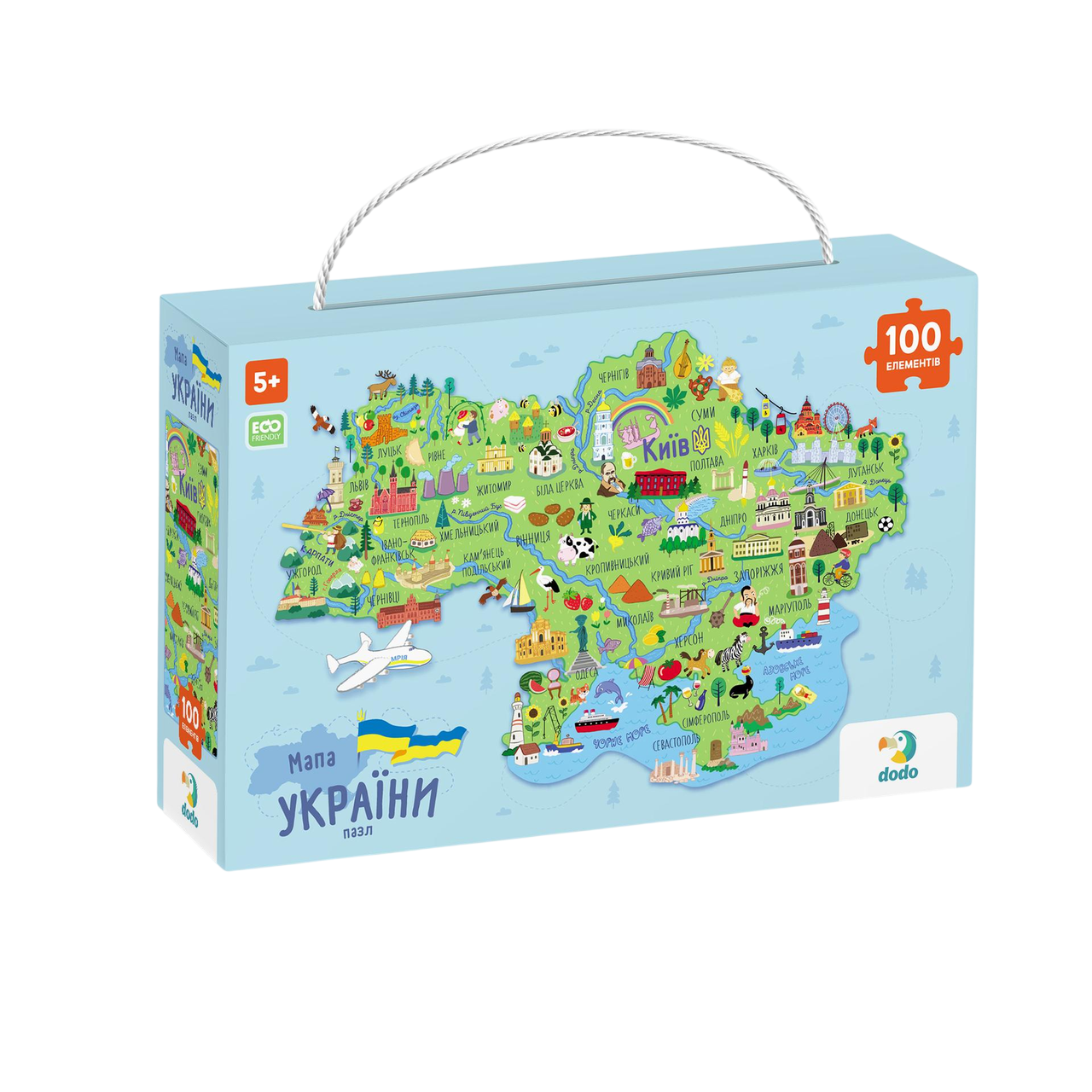 Пазлы DoDo карта Украины 300267 100 эл. (1774661028)