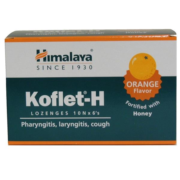 Противопростудное средство Himalaya Koflet H 60 lozenges Orange (000021851)