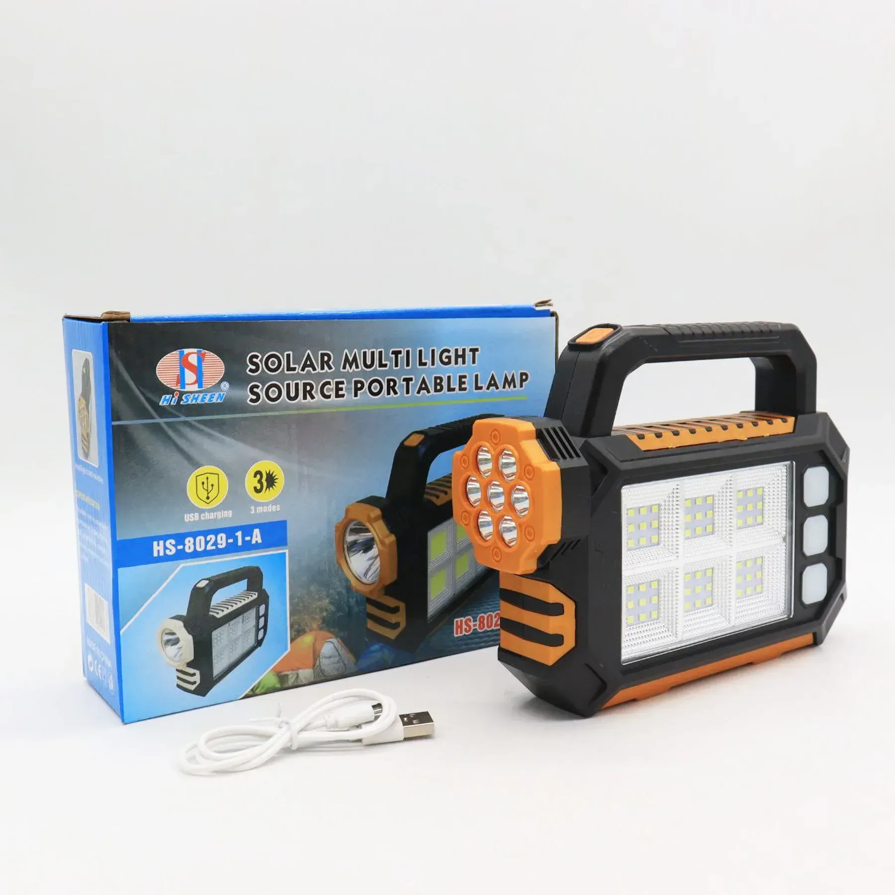 Фонарь кемпинговый с солнечной панелью и Power Bank HS-8029-7-A 2800 мАч с USB (234564443) - фото 11 Фонарь кемпинговый с солнечной панелью и Power Bank HS-8029-7-A 2800 мАч с USB (234564443) - фото 11