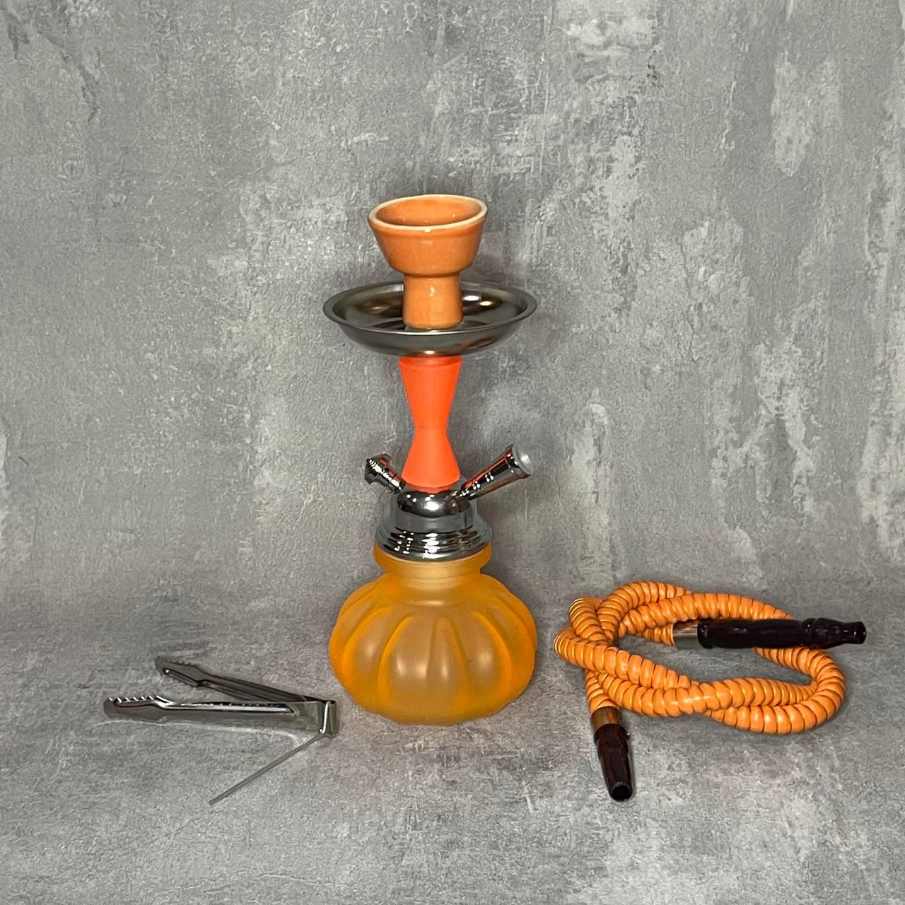 Кальян маленький на 1 трубку 4233 28 см Оранжевый (364915)