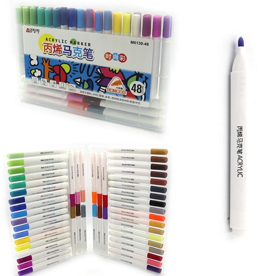 Набор акриловых скетчмаркеров Aodemei 48 цветов - фото 2 Набор акриловых скетчмаркеров Aodemei 48 цветов - фото 2