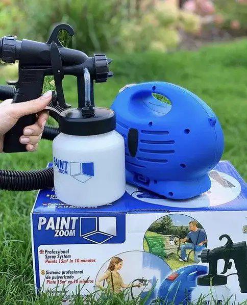 Фарборозпилювач професійний електричний пневматичний Paint Zoom 800 мл 650 Вт Синій - фото 7 Фарборозпилювач професійний електричний пневматичний Paint Zoom 800 мл 650 Вт Синій - фото 7