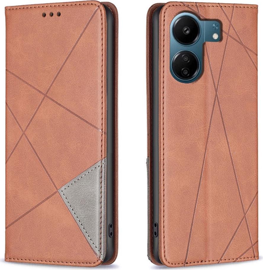 Чехол книжка SHLab Prisma Xiaomi Redmi 13C Brown (36312-30)