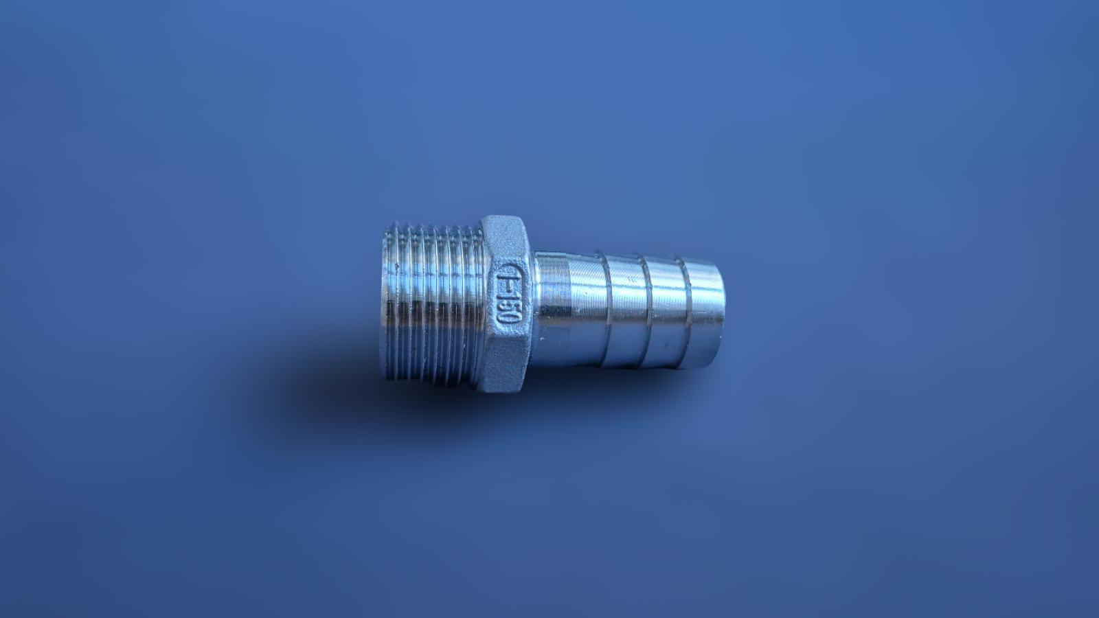 Штуцер шланговый резьбовой DN25 AISI304 BSPP елка н/ж сталь ЗР 25 мм 1" (29203186) - фото 3 Штуцер шланговый резьбовой DN25 AISI304 BSPP елка н/ж сталь ЗР 25 мм 1" (29203186) - фото 3