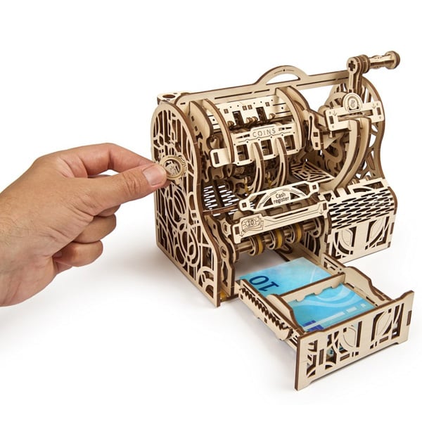 3D пазл механический UGEARS «Кассовый аппарат» - фото 8 3D пазл механический UGEARS «Кассовый аппарат» - фото 8