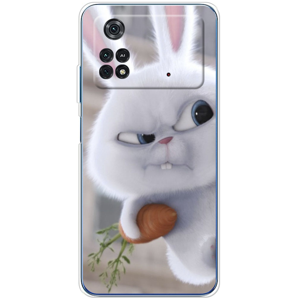 Чехол BoxFace Poco M4 Pro 4G Rabbit Snowball Прозрачный силикон (44475-up1116-44475)