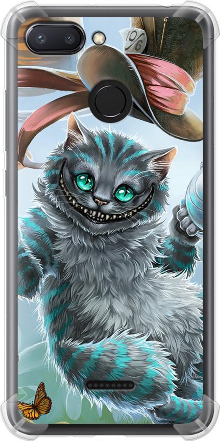Чехол на Xiaomi Redmi 6 Чеширский кот 2 (3993sp-1521-42517)