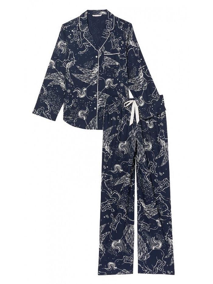 Піжама жіноча Victoria's Secret Flannel Long Pajama Set штани/сорочка фланелева XS (2094828167) - фото 3