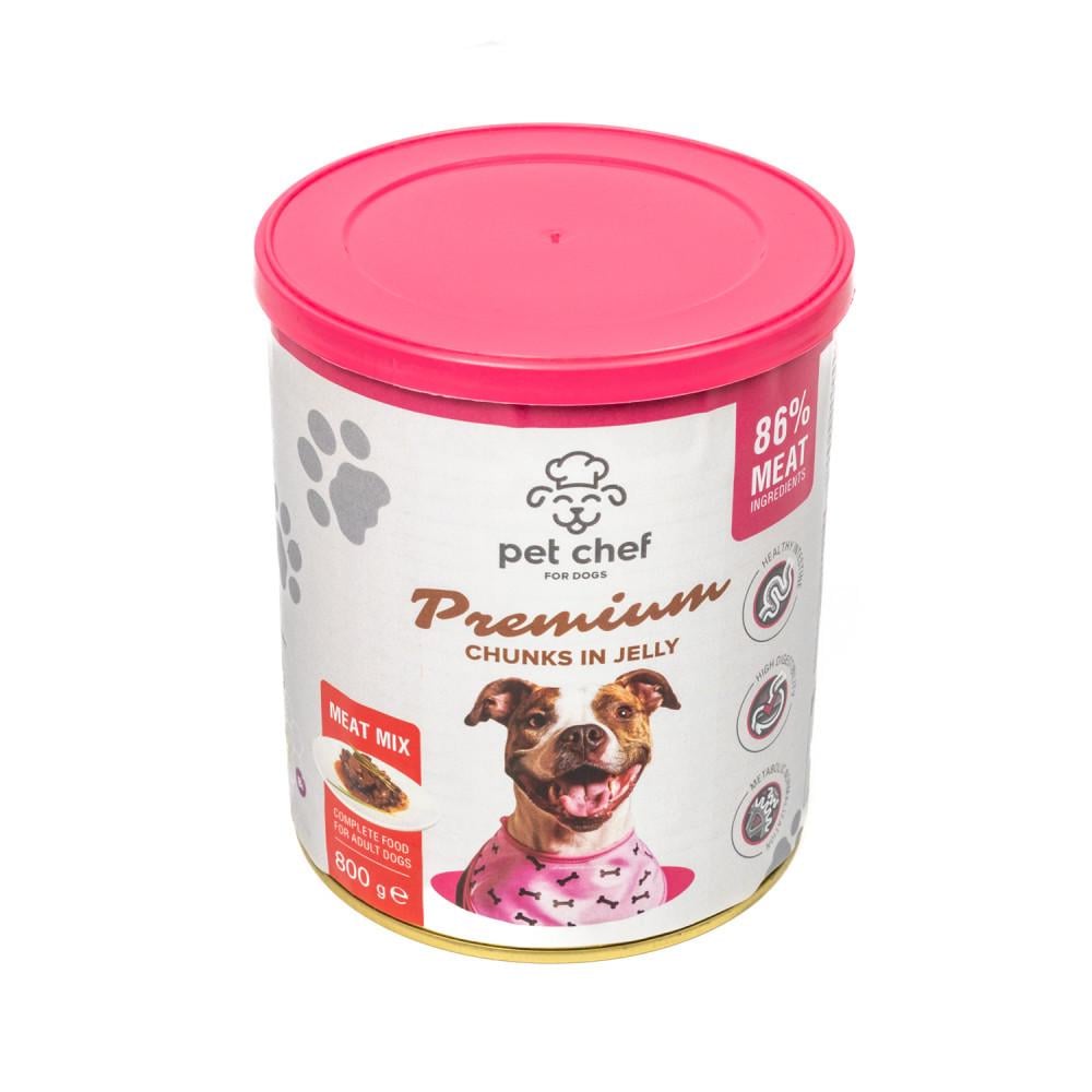 Корм для собак влажный Pet Chef Мясной микс 800 г (4820255193649)
