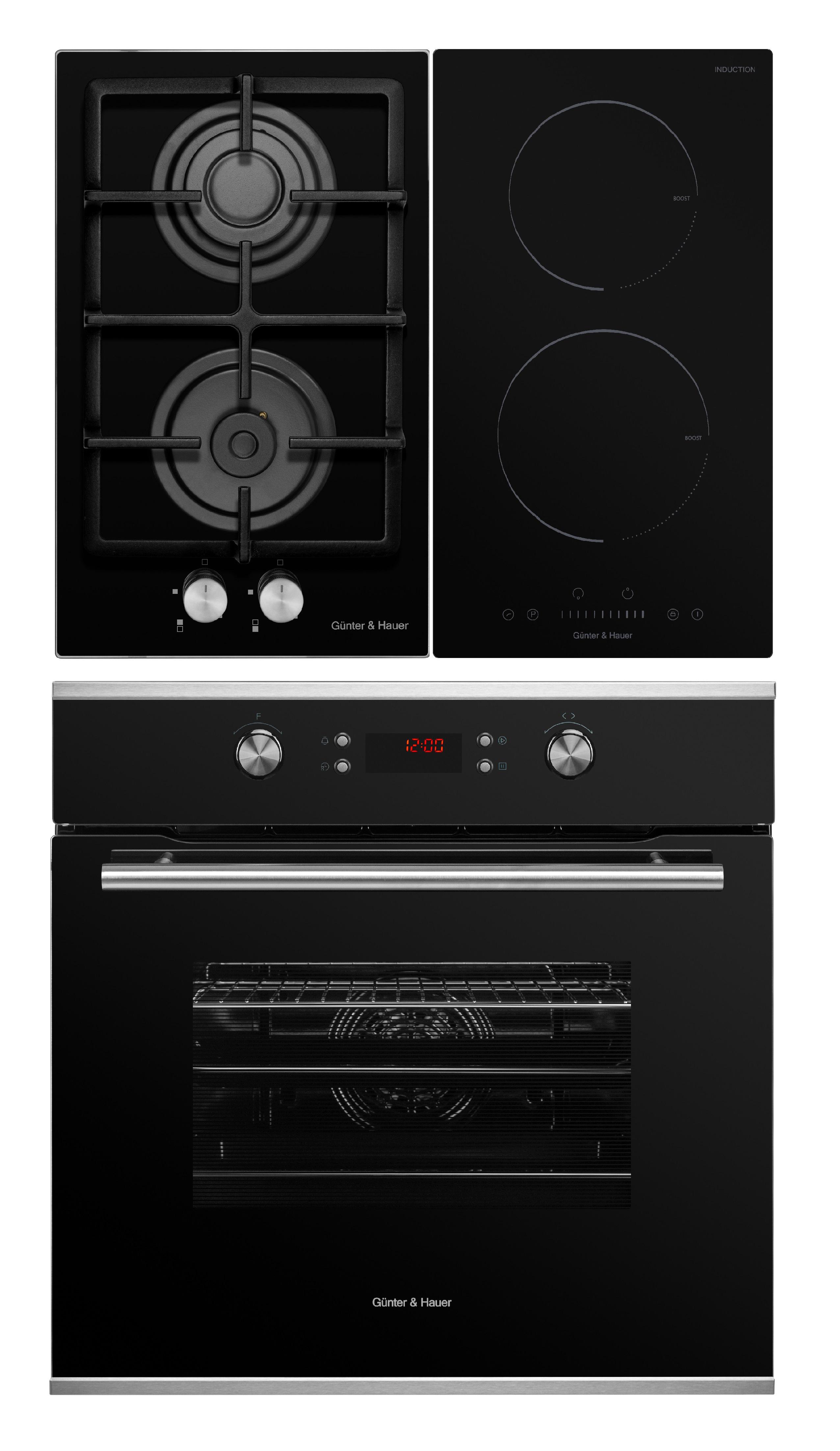 Комплект из духового шкафа Gunter&Hauer EOM 867/варочной поверхности газовой Gunter&Hauer GHD 322 GL/индукционной Gunter&Hauer ID 30