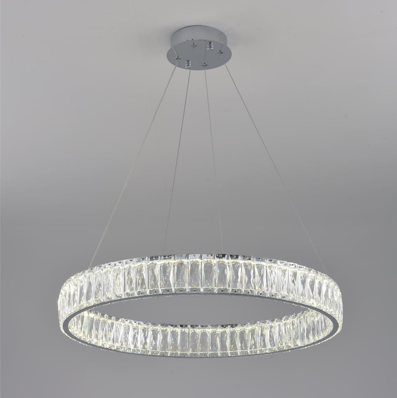 Светильник LED подвесной Luminaria GRACE 90W R600 с пультом Chrome (b6ebbe62)