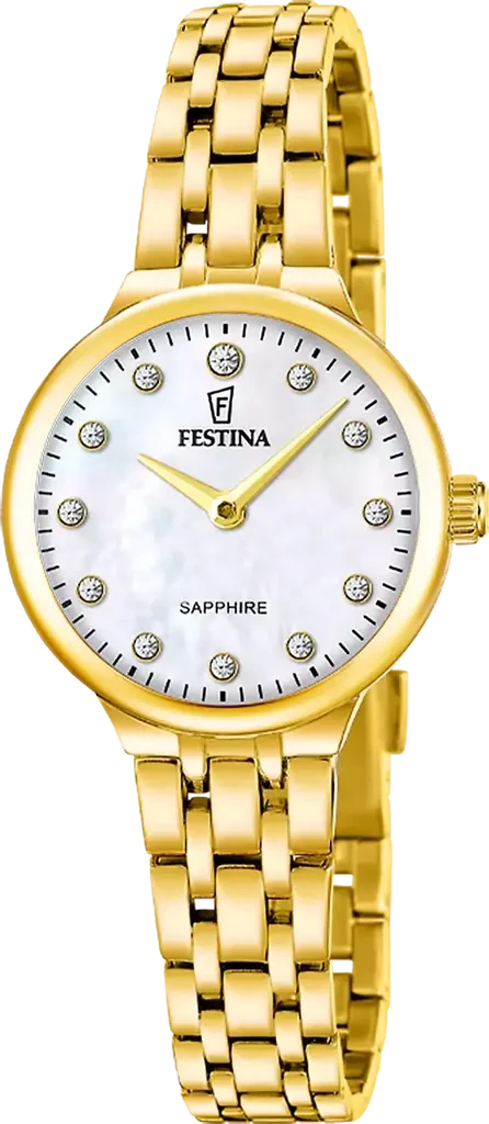 Наручные часы женские Festina F20745/1 Mademoiselle со стальным корпусом/сапфировым стеклом WR 50 м и перламутровым циферблатом