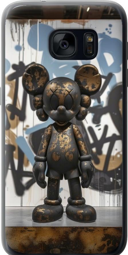 Чехол на Samsung Galaxy S7 G930F Bronze kaws v2 (6098t-106-42517)