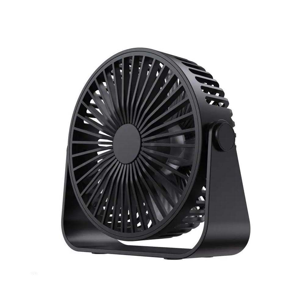 Вентилятор портативный Portable Fan PF-05 USB 800 мАч Черный (SS-88)