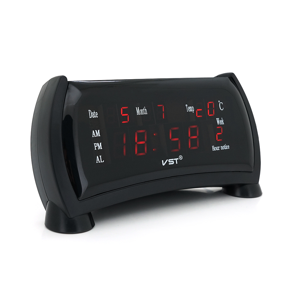 Часы настольные электронные VST-761WX с датчиком температуры 220V Зеленый/Красный (26321690)