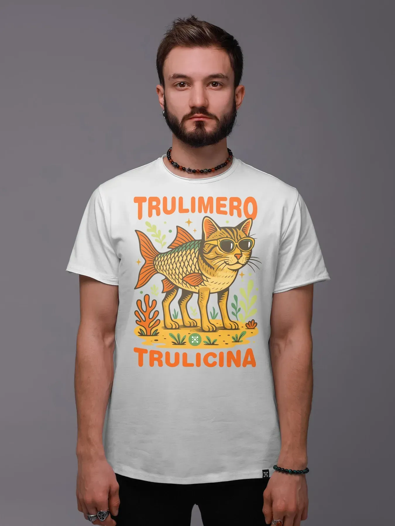 Футболка мужская "Trulimero Trulicina" S Белый (27195097)