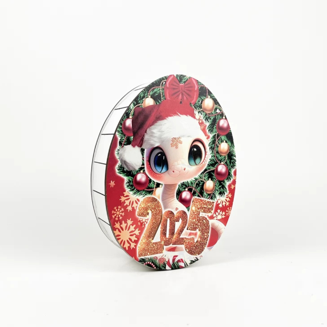 Коробка новогодняя Киндер с символом года средняя 29 см (012210)