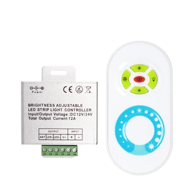 Димер для одноколірної світлодіодної стрічки з пультом 12А 144 Вт (28494)