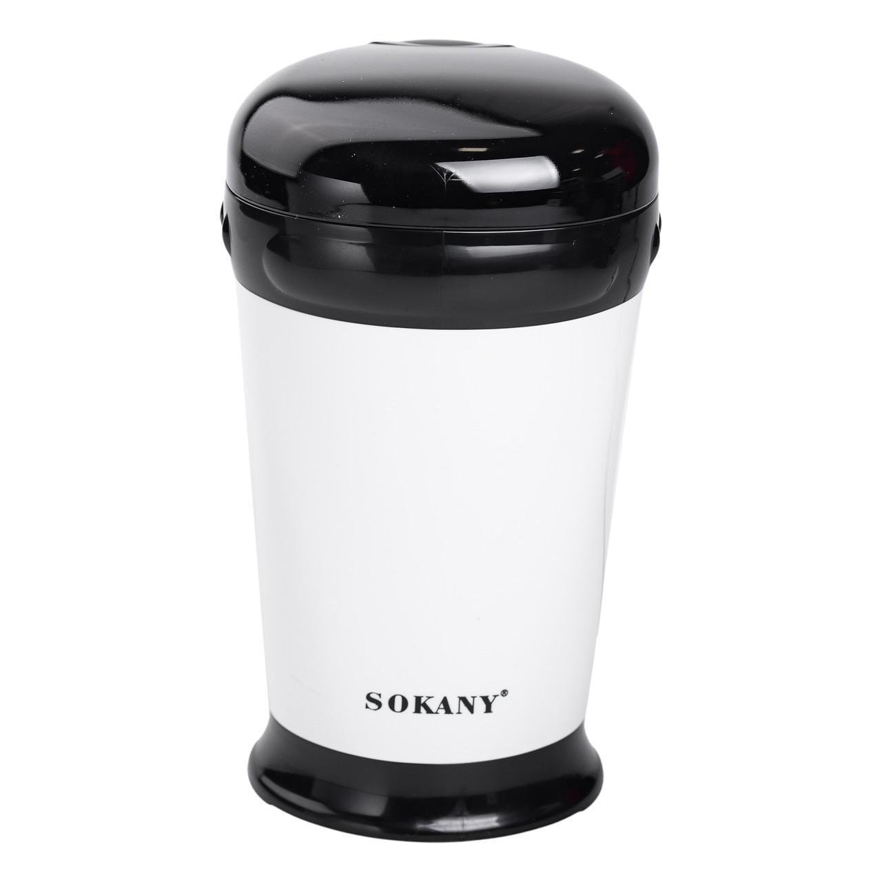 Кофемолка Sokany SM-3012 автоматическая с мелким помолом 180 Вт 75 г Белый (5874) - фото 3