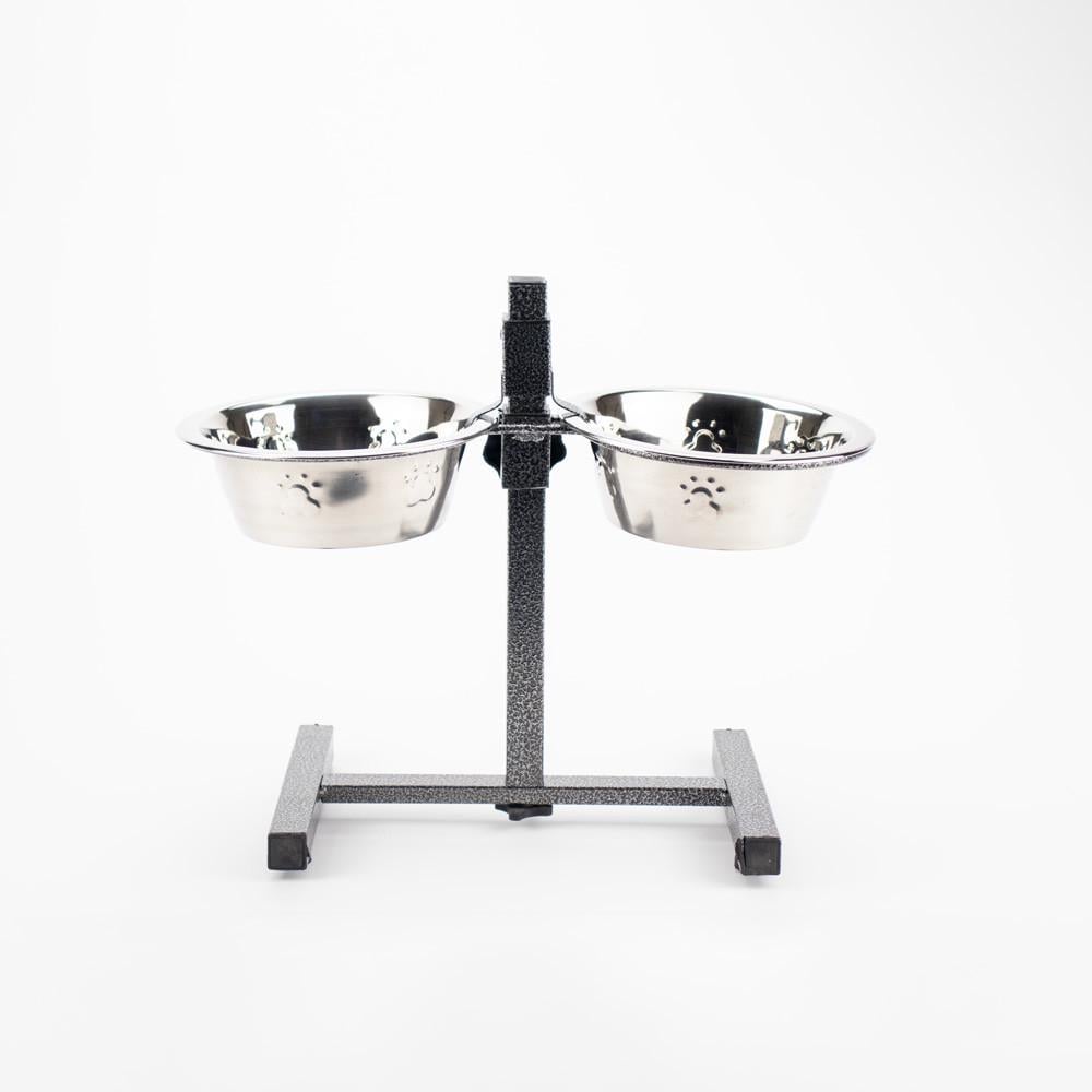 Миска для тваринми Agility регулював з нержавіючої сталі 2х1,5 л 21 см (2477083728)