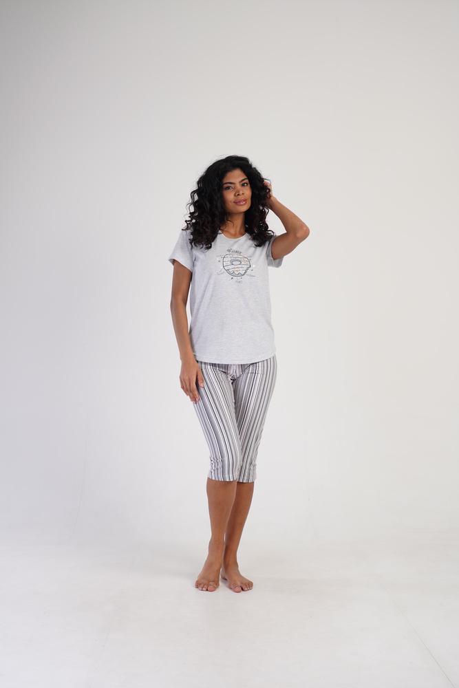 Пижама Vienetta 311055x62 женская 2XL Светло-серый - фото 1 Пижама Vienetta 311055x62 женская 2XL Светло-серый - фото 1