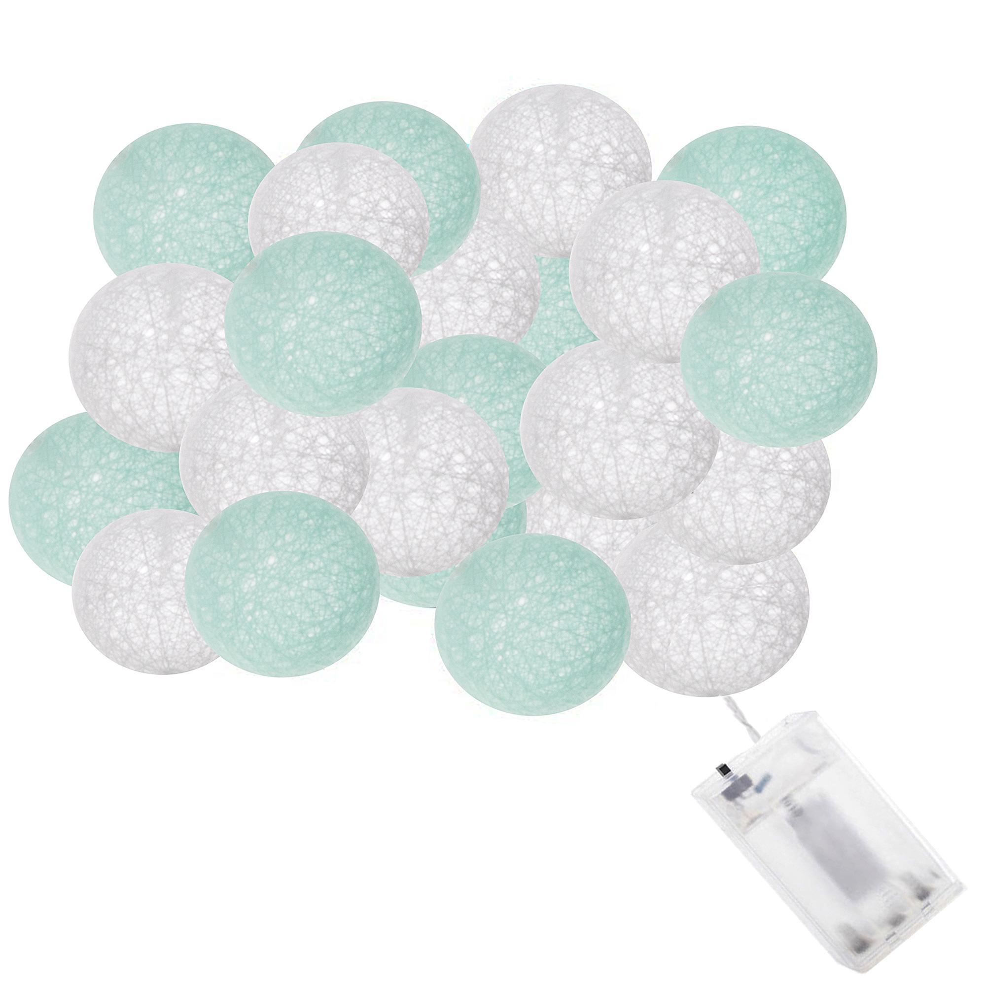 Гірлянда на батарейках Springos Cotton Balls 30 LED 6 м Warm white (CL0052)