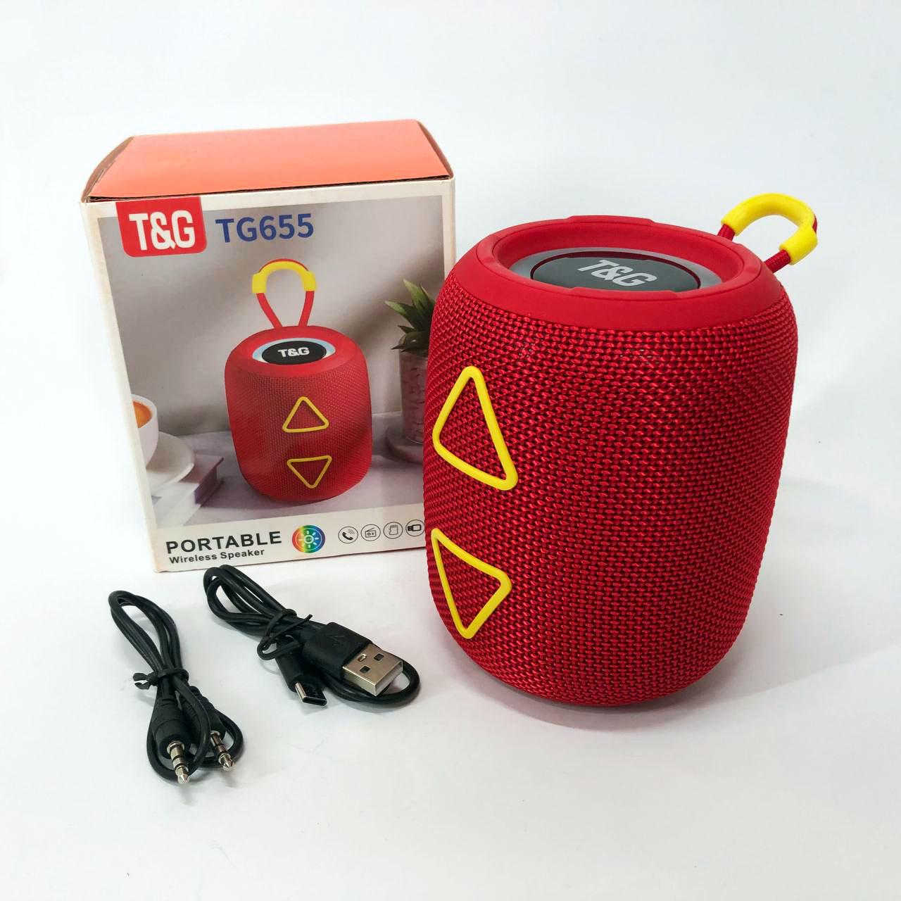 Колонка портативна з RGB підсвічуванням та ремінцем TG655 5W Червоний - фото 9 Колонка портативна з RGB підсвічуванням та ремінцем TG655 5W Червоний - фото 9