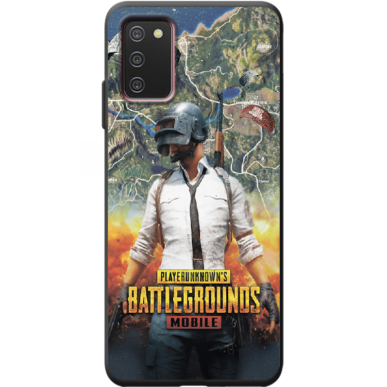 Чохол BoxFace Samsung Galaxy A03s (A037) PUBG Mobile Чорний силікон (43255-up2309-44047)