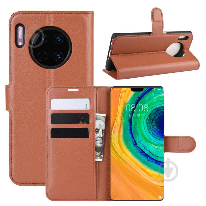 Чехол-книжка Litchie Wallet для Huawei Mate 30 Brown (hub_VuWg19007) - фото 2