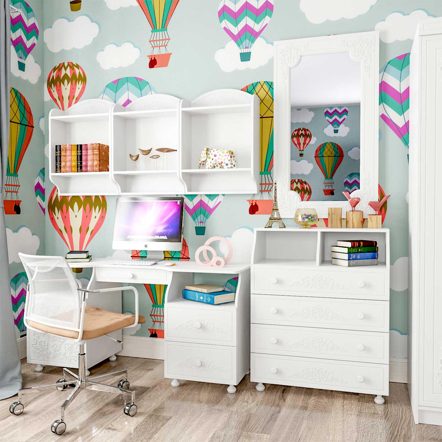 Стіл туалетний Amelie Art In Head супермат 1508x750x600 мм Білий (103020101) - фото 3 Стіл туалетний Amelie Art In Head супермат 1508x750x600 мм Білий (103020101) - фото 3