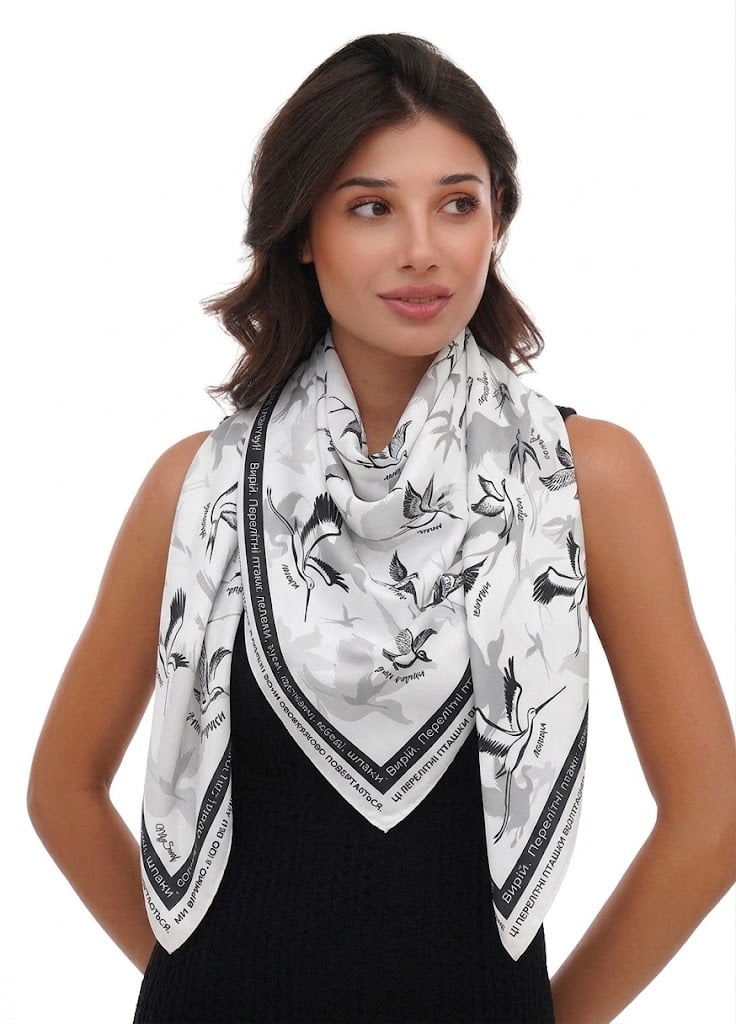 Хустка My Scarf Перелітні пташки 90х90 см (39115191) Хустка My Scarf Перелітні пташки 90х90 см (39115191)