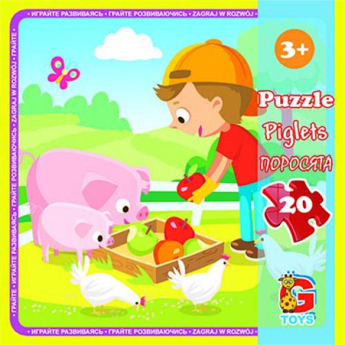 Пазли G-Toys "Ферма" 20 деталей (LA09)