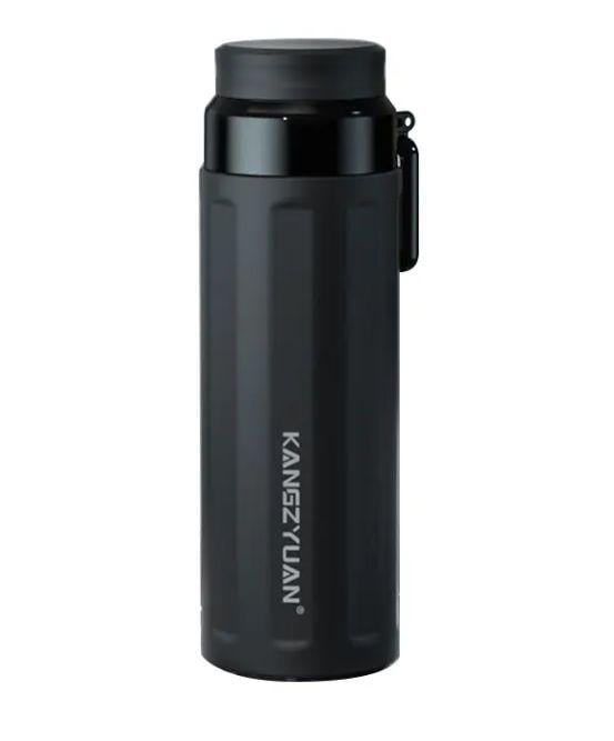 Термос-бутылка вакуумная с двойными стенками и удержанием температуры до 12 часов 420 мл Черный (2550189757)