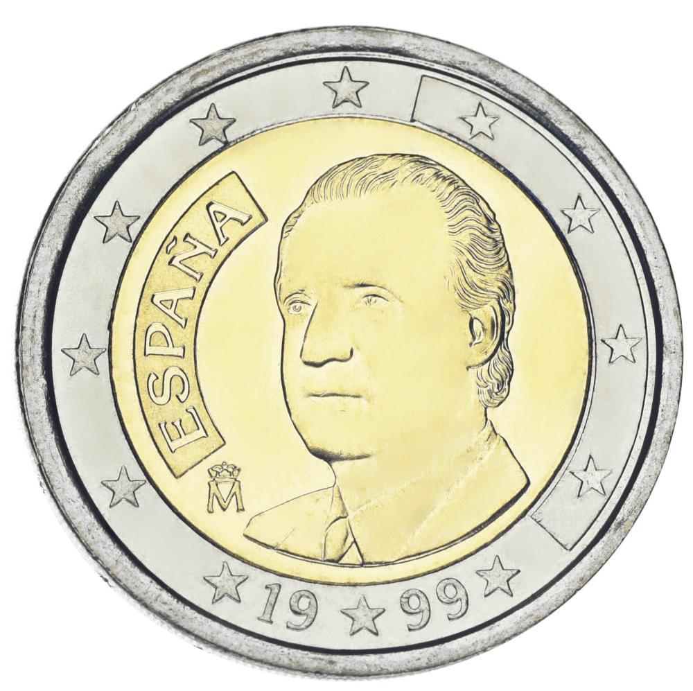 Колекційна монета Іспанія 2 євро 1999 Біметал AU-UNC (М22002)