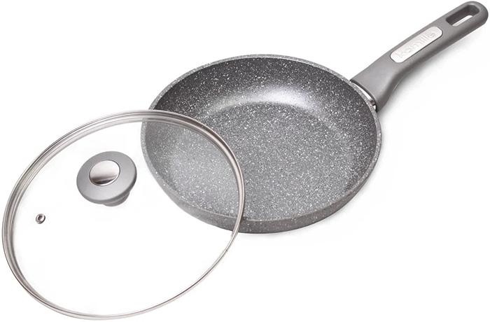 Сковорода Kamille Granite Ø 30 см с крышкой (KM-4274GR)