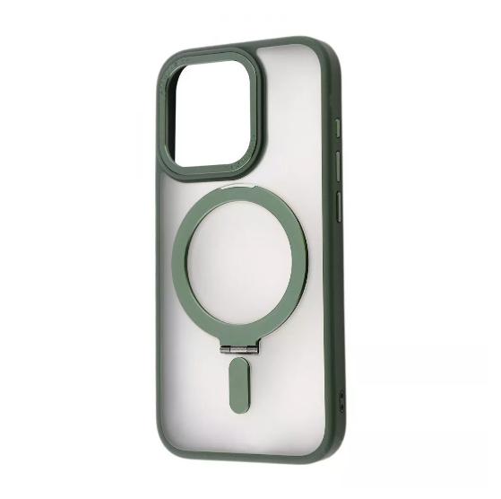 Чехол-накладка для телефона WAVE Premium Attraction Case with Magnetic Ring - iPhone 15 Pro green (540610015)