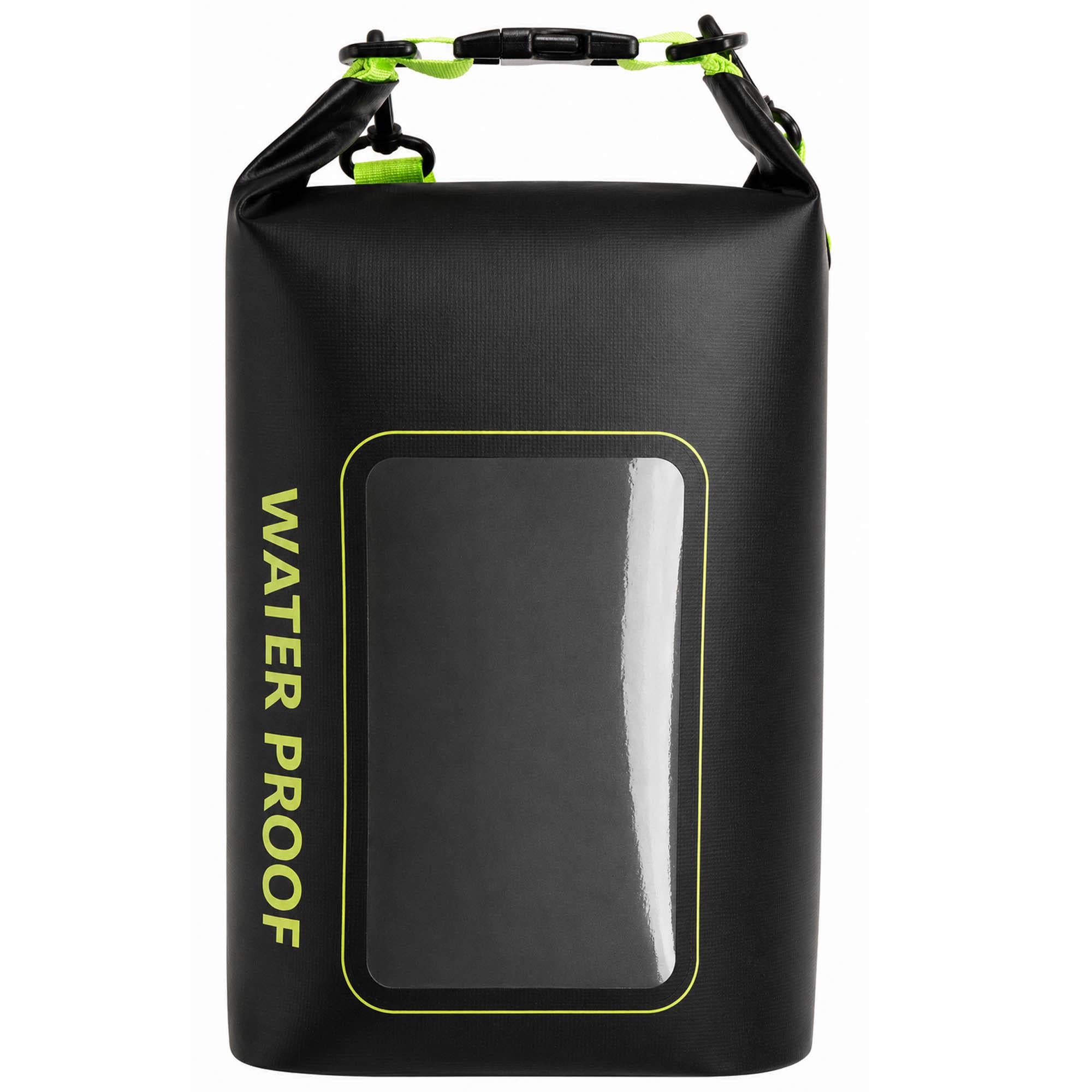 Гермомешок водонепроницаемый SP-Sport Waterproof Bag 5 л Черно-салатовый (TY-7494)