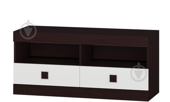 Тумба под телевизор Эверест Соната 1100 венге + белый