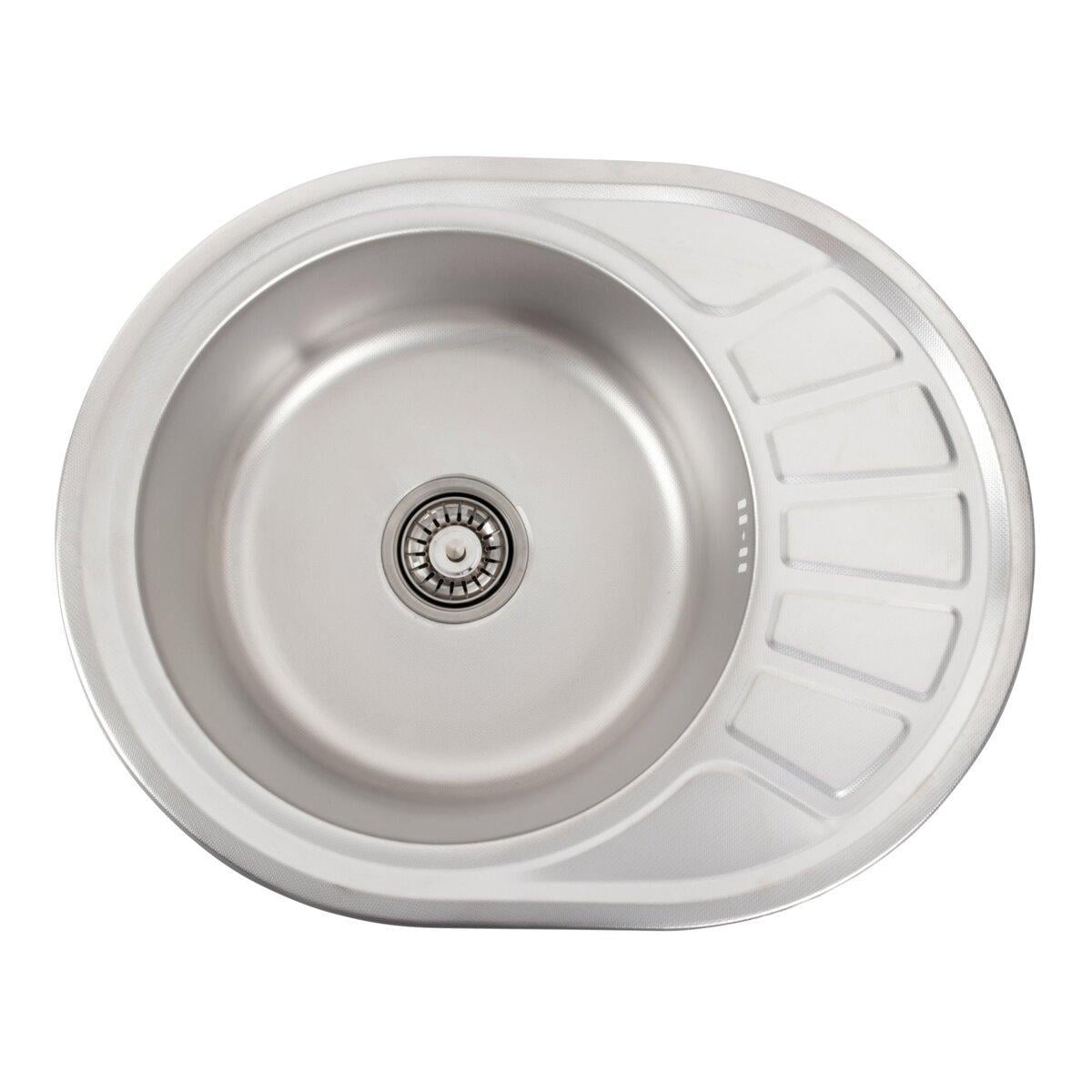 Мойка для кухни Platinum Декор 5745 L 0,8/180 из нержавеющей стали (3120075958)