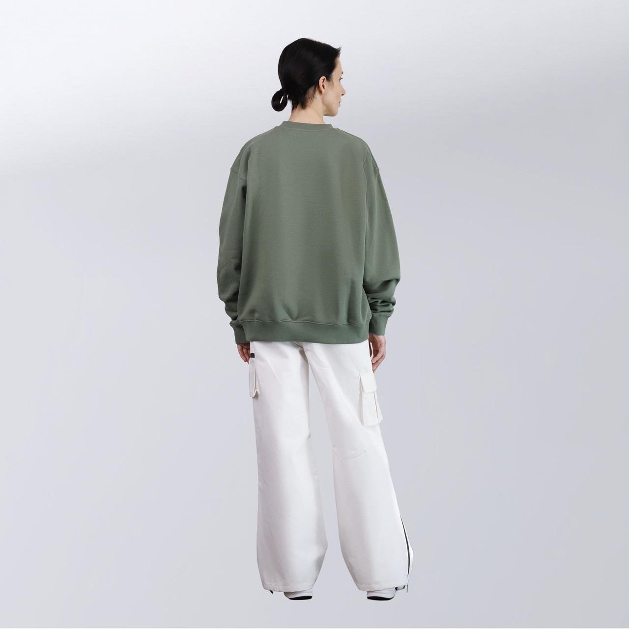 Толстовка жіноча Anine Bing з Джерсі Tyler з нашивкою-логотипом S Зелений (2589902319) - фото 4 Толстовка жіноча Anine Bing з Джерсі Tyler з нашивкою-логотипом S Зелений (2589902319) - фото 4