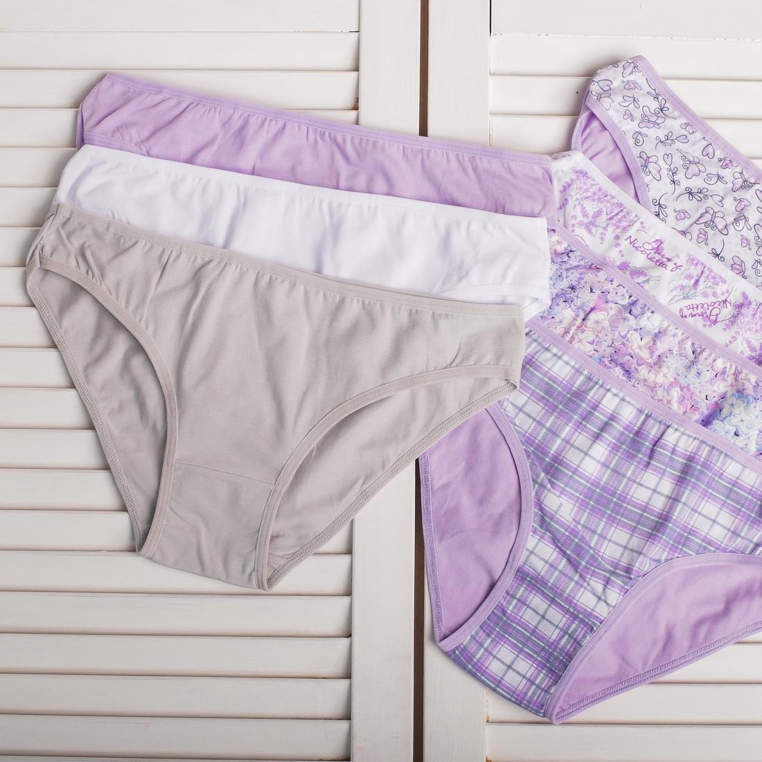 Набор женских трусиков Nicoletta слипы L 7 шт. Разноцветный (5186) - фото 3 Набор женских трусиков Nicoletta слипы L 7 шт. Разноцветный (5186) - фото 3