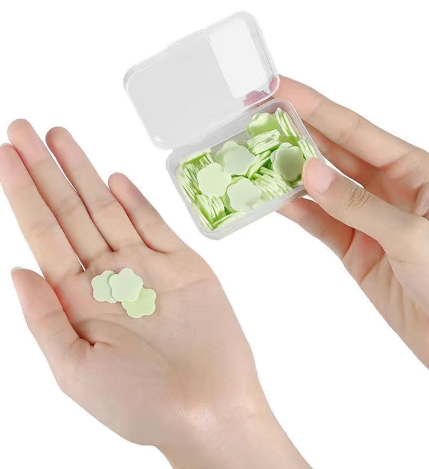 Мило паперове одноразове на основі крохмалю 100 пелюсток Зелений (0185) - фото 3 Мило паперове одноразове на основі крохмалю 100 пелюсток Зелений (0185) - фото 3