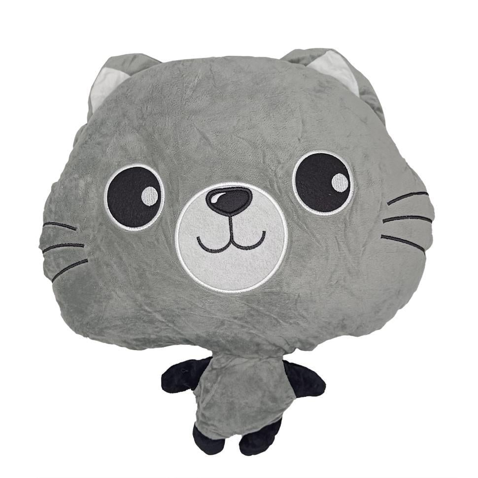 М'яка іграшка Bambi Кішечка L1128 з пледом 40 см Grey (RLT48739)