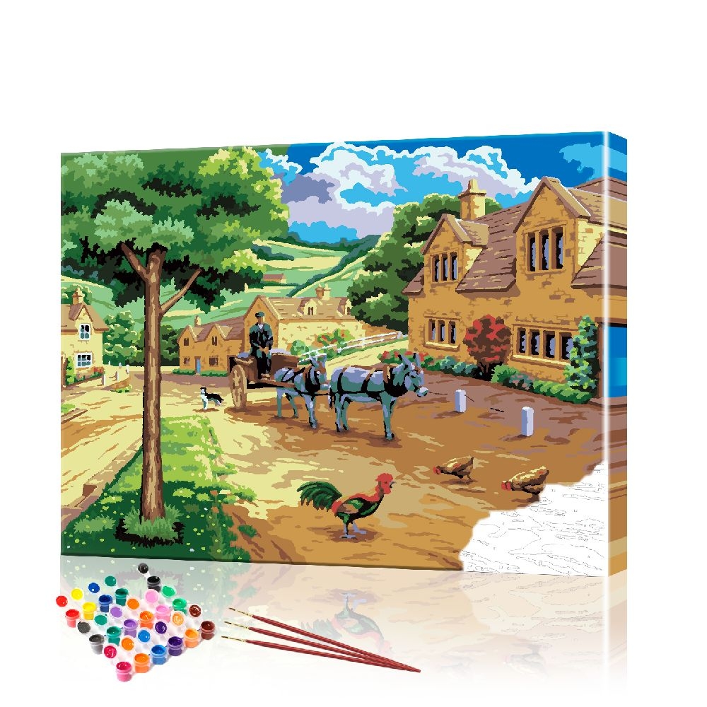 Картина по номерам ArtSale Ферма PBN0585 40х50 см