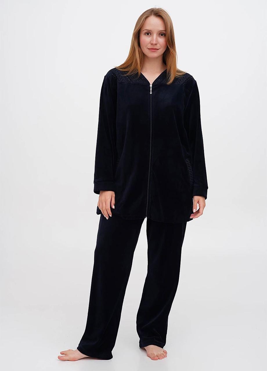 Костюм женский Cotpark кофта/брюки 2XL Темно-синий (2250-01-2XL)