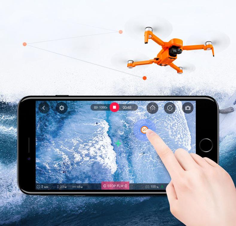 Квадрокоптер JJRC X17 5G 6K/Wi-Fi/FPV/GPS Orange (53281) - фото 3